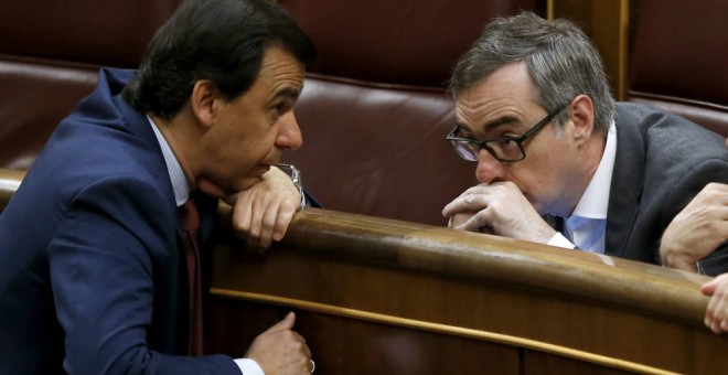 Fernando Martínez-Maillo (PP) y José Manuel Villegas (Ciudadanos) son los responsables de las negociaciones entre ambos partidos. Archivo EFE