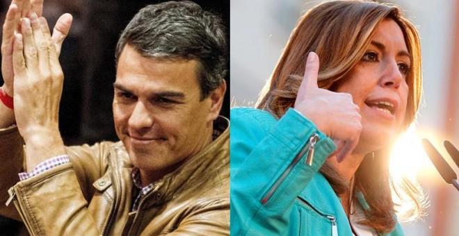 Díaz y Sánchez se disputan el voto fracturado del PSC en Catalunya. /EFE