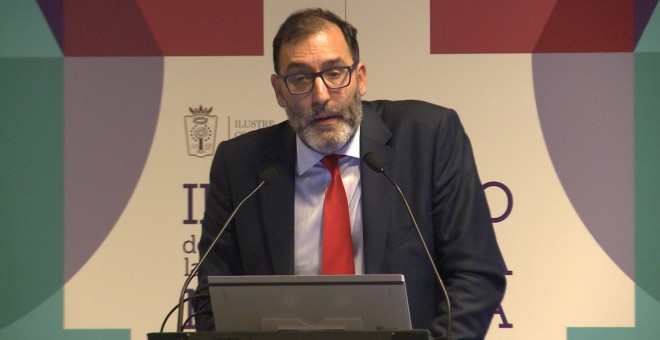 Eloy Velasco, durante su participación en el II Congreso de la Abogacía Madrileña. EUROPA PRESS