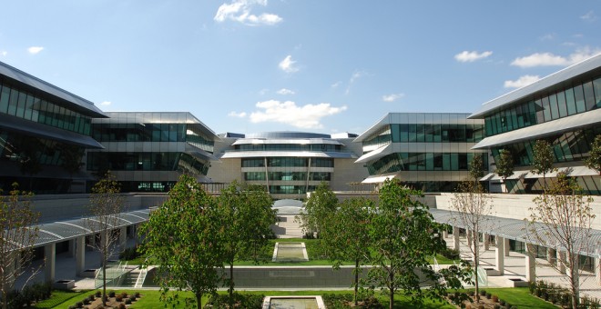 Campus financiero del Banco Santander en la localidad madrileña de Boadilla del Monte