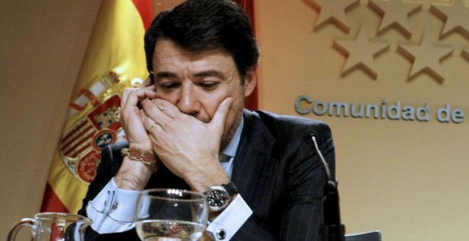 Ignacio González en una rueda de prensa posterior a un Consejo de Gobierno en 2009. /EFE
