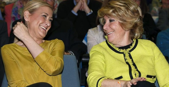 Cristina Cifuentes y Esperanza Aguirre en una imagen de archivo. - EFE