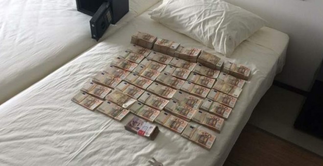El dinero encontrado en el apartamento de Rodríguez Sobrino. | DIARIO EL TIEMPO DE COLOMBIA (ELTIEMPO.COM)