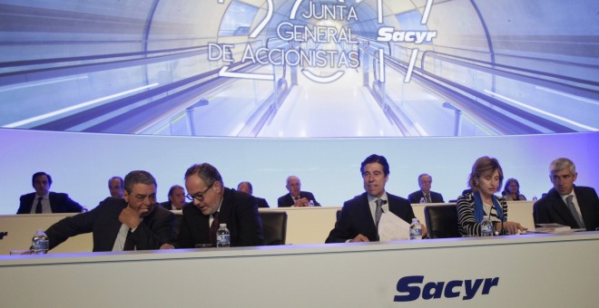 Junta general de accionistas de Sacyr . EFE/Luis Millán