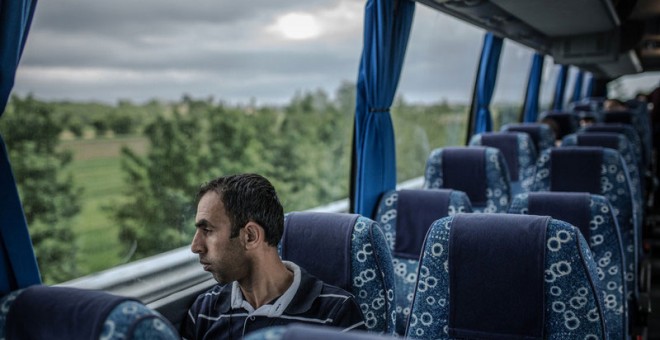 Khalil en dirección a su nuevo hogar, una vida digna y nos solo de refugio en Cecina, Toscana. REPORTAJE FOTOGRÁFICO: Pablo Tosco/ Oxfam Intermón