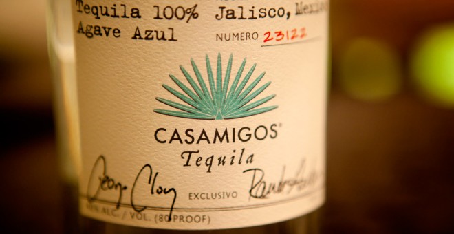 Una botella de Casamigos, la marca de tequila del actor George Clooney