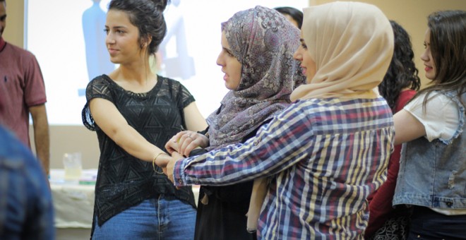 Adolescentes palestinas participantes en el proyecto Youth for Change. L.L.R