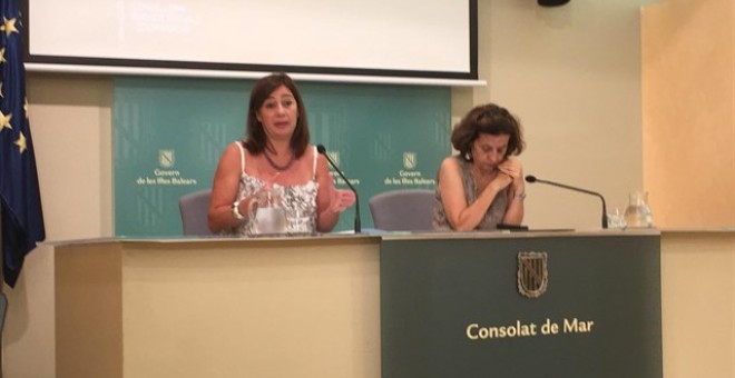 La presidenta de Baleares, Francina Armengol, en rueda de prensa / EUROPA PRESS