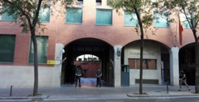 Caserna de la Guàrdia Civil de Travessera de Gràcia, a Barcelona. EUROPA PRESS