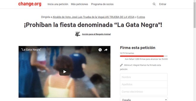 Animalistas piden firmas para acabar con el maltrato animal de 'La Gata Negra'