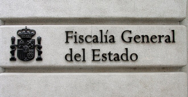 Placa de la fachada de la Fiscalía General del Estado. / fiscal.es