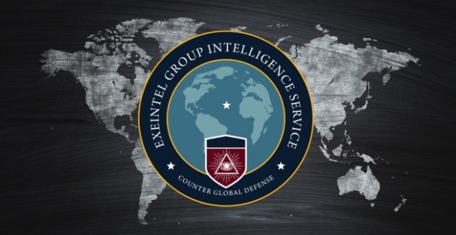 Una de las imágenes corporativas del Group Intelligence Service (EGIS) que se identifica como EXEINTEL.