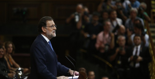 Mariano Rajoy en el Congreso en la pasada sesión de investidura / EUROPA PRESS