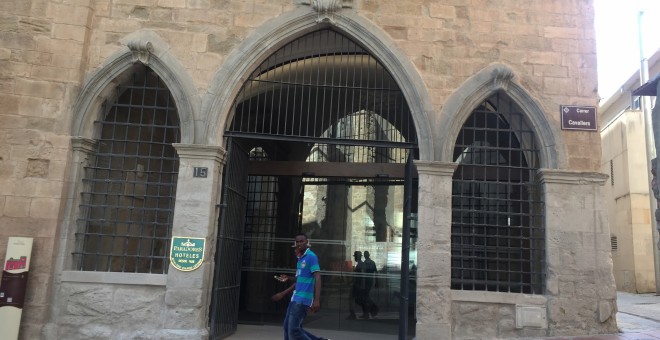 Parador de Turisme ubicat a l'antic edifici històric del Roser de Lleida, en ple barri antic de la ciutat. FOTO: Mònica Mombiela.