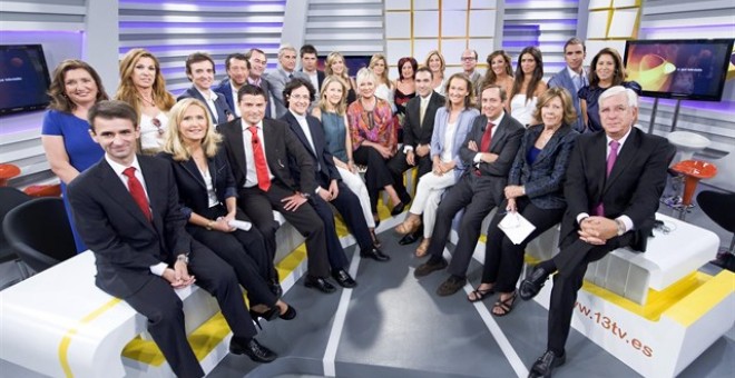 Presentadores y periodistas de 13tv / EUROPA PRESS