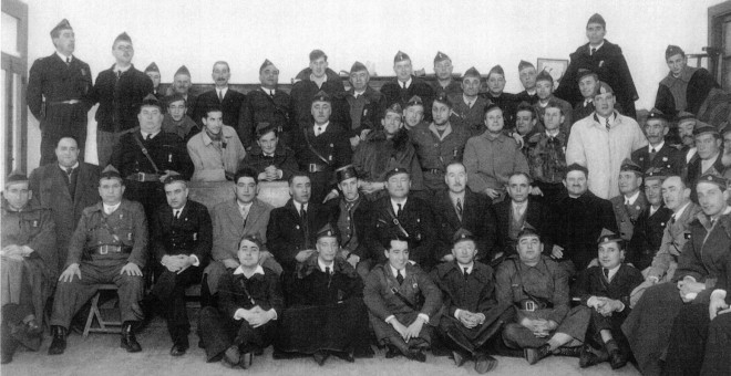 Miembros de la Guardia Cívica de Pontevedra. / ARCHIVO DE XOSÉ ÁLVAREZ