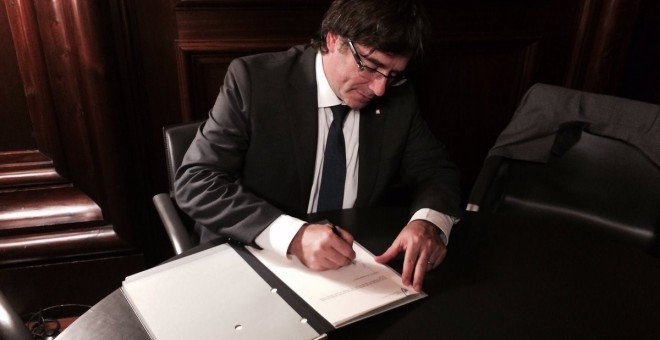 El president de la Generalitat, Carles Puigdemont.