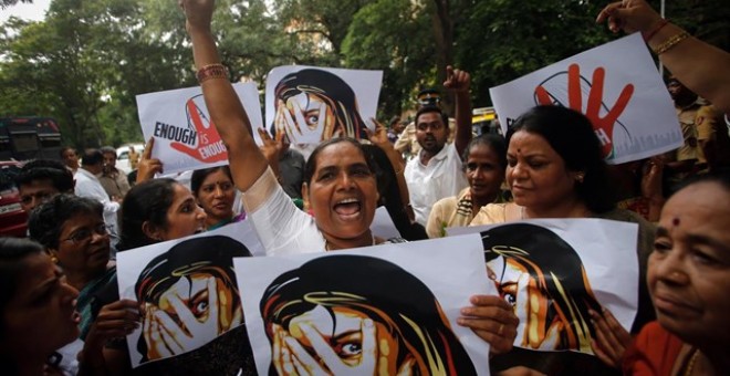 Imagen de archivo de una protesta en India contra la violencia machista y el abuso contra las mujeres. Danish Siddiqui/Reuters