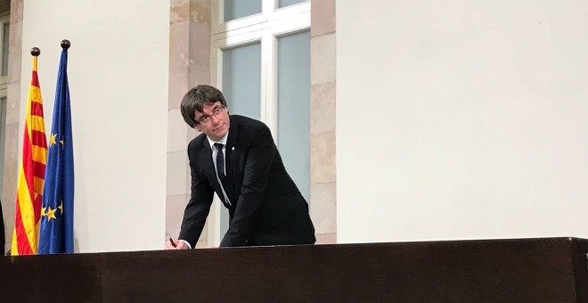 El abogado de Puigdemont dice que no irá a la Audiencia Nacional y propone que declare en Bélgica./EUROPA PRESS