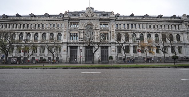 El edificio del Banco de España, en la madrileña calle de Alcalá.