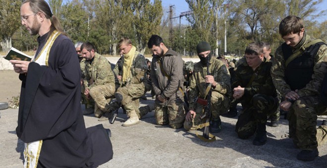 Grupo de ucranianos extremistas talibanes
