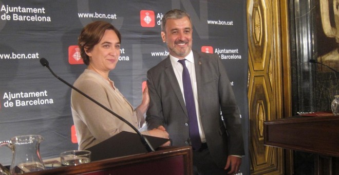 Ada Colau i Jaume Collboni quan van formalitzar acord de govern entre BComú i PSC