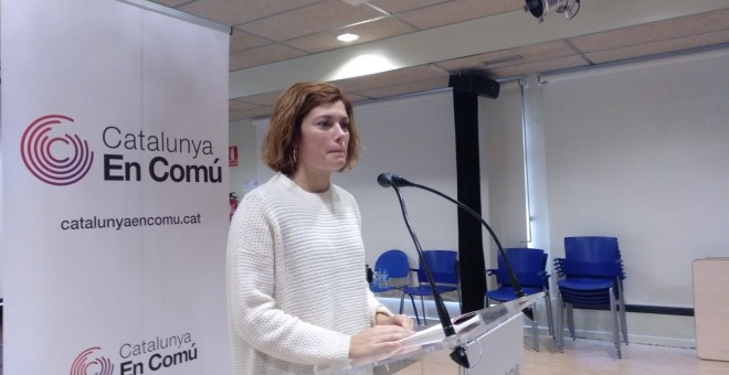 La portavoz de Catalunya en Comú, Elisenda Alamany./EUROPA PRESS