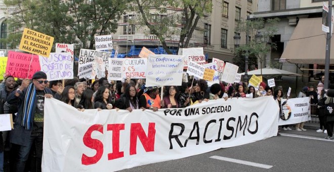 Manifestación 'Por una sociedad sin racismo' en Madrid. /EFE