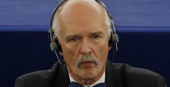 El eurodiputado ultra Janusz Korwin-Mikke. / REUTERS