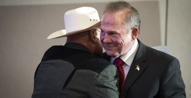 Roy Moore, candidato republicano para el Senado en Alabama. - AFP