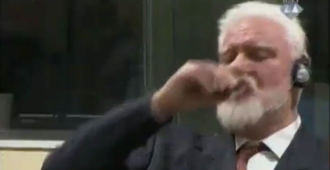 El abogado de Slobodan Praljak asegura que su defendido ingirió veneno tras conocer la sentencia.