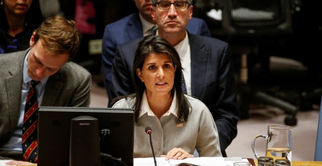 La embajadora de EEUU ante la ONU, Nikki Haley.-  REUTERS