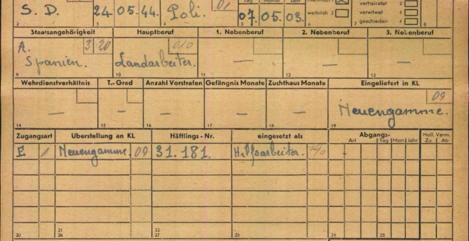 Ficha de la Seguridad Social de Pascual Askasibar.