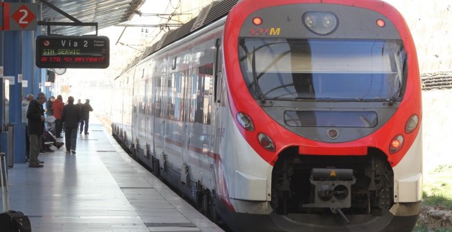 Trenes de Cercanías de Renfe en Madrid. E.P