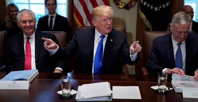 Trump, este miércoles durante una reunión en la Casa Blanca. REUTERS/Jonathan Ernst