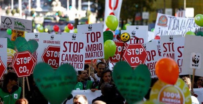 Manifestación contra el cambio climático.