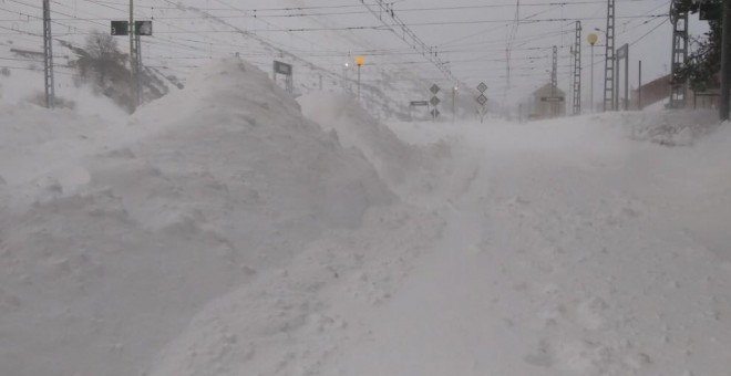 Nevada en Pajares (Asturias)