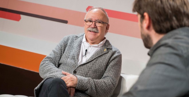 L'exvicepresident de la Generalitat i expresident d'ERC Josep-Lluís Carod-Rovira, aquest dimarts a 'La Klau Crítica'. Joel Kashila.