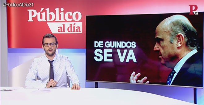Pau Garcés durante el informativo 'Público al Día' del 19 de febrero.