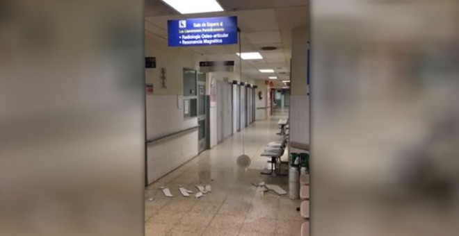 El Hospital La Paz vuelve a sufrir una inundación por culpa de la rotura de una tubería.