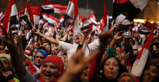 Manifestación de mujeres en Egipto. Reuters