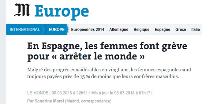 Noticia publicada en Le Monde.