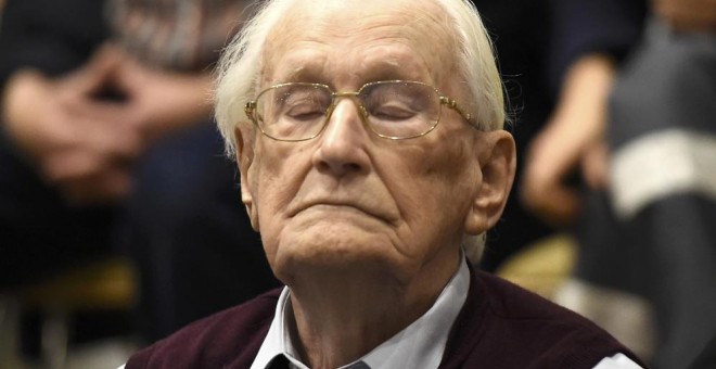 El contable de Auschwitz, Oskar Gröning. / REUTERS