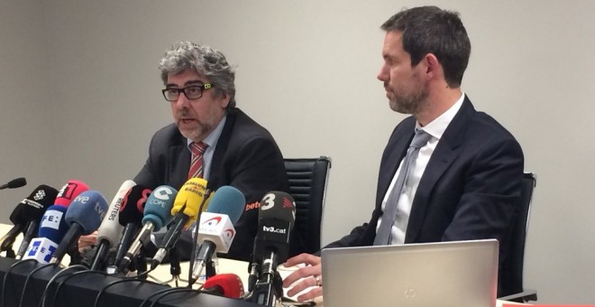 Jordi Pina i Nico Krisch, advocats de Jordi Saǹchez. JxCat