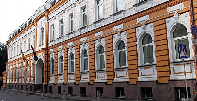 Edificio de la Embajada Española en Moscú.