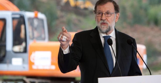 Rajoy, este lunes en Pontevedra. EFE/Salvador Sas