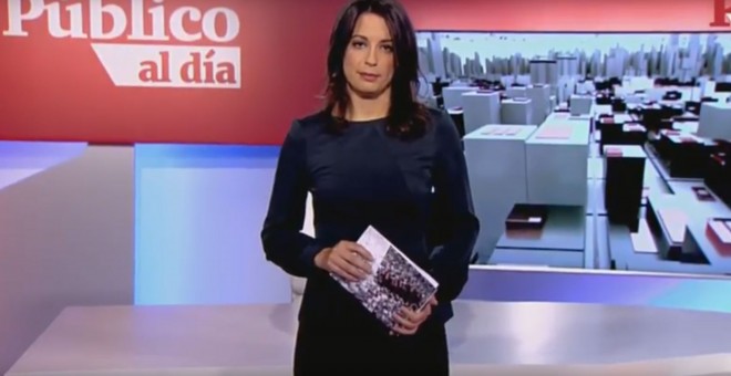 Elena Parreño, en el informativo 'Público al Día' del 15 de mayo de 2018
