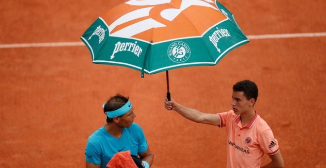 El tenista Rafael Nadal en el Roland Garros / REUTERS