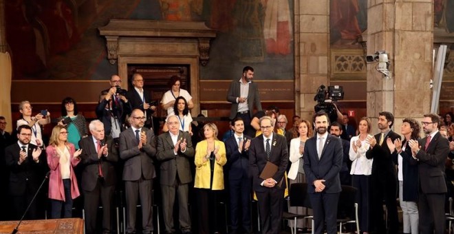 Presa de possessió del govern de la Generalitat sota la presidència de Quim Torra / EFE Toni Albir