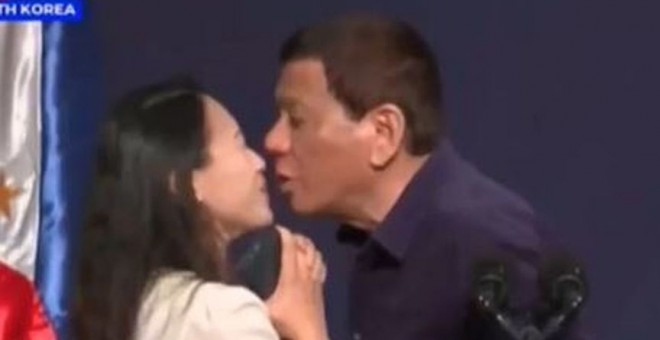 Captura del vídeo en el que Duterte